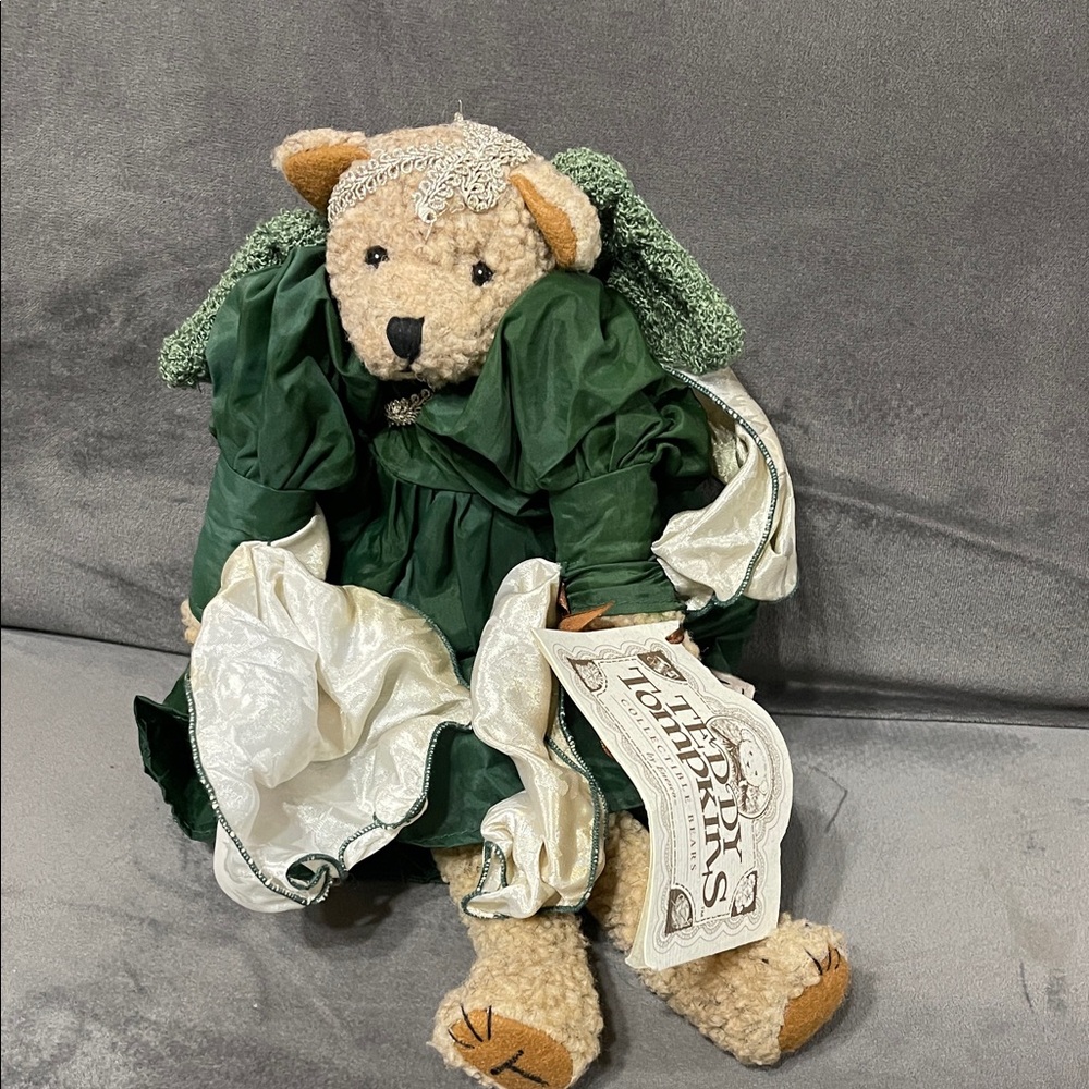 Enesco Teddy Tompkins Holiday Angel Bear Decor
